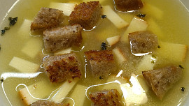 Česnečka se sýrem