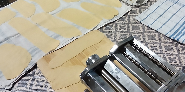 Domácí nudle a flíčky