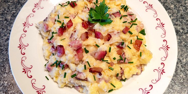 Halušky speciál z bramborového těsta