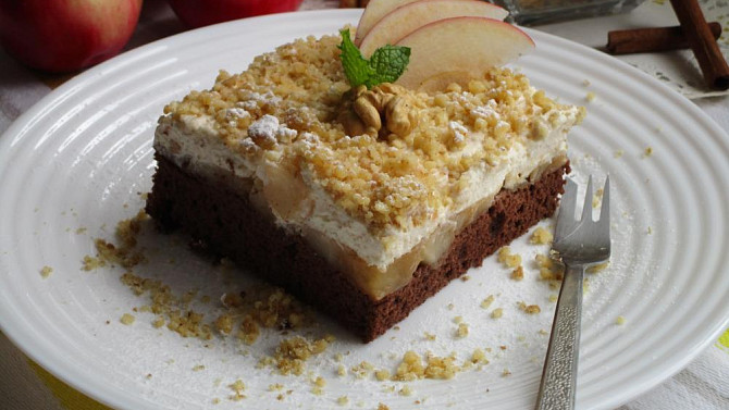 Jablečné krémové řezy