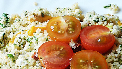 Kuskus s dýní a rajčaty