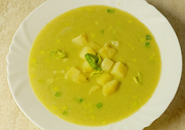 Pórková krémová polévka bez mouky