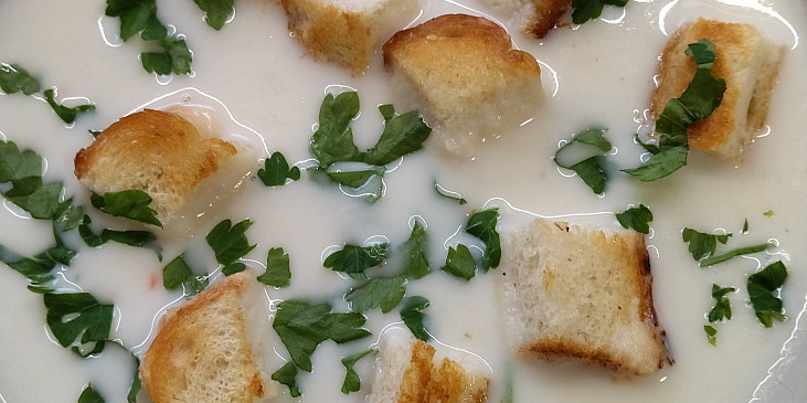 Smetanovosýrová česnečka