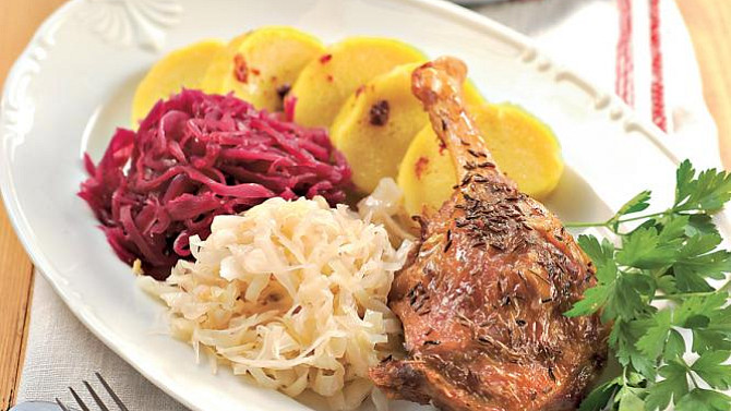 Pečená mladá husička