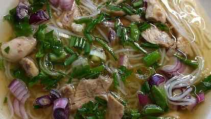 Vietnamská kuřecí (slepičí) polévka-Pho Ga