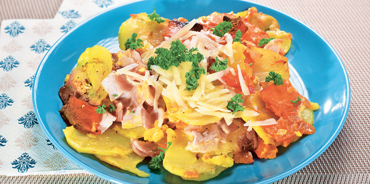 Bramborový gratin s dýní