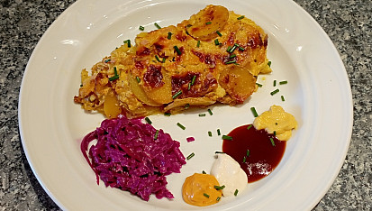 Bramborový koláč "Co dům dá"