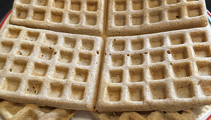Celozrnné wafle, Foto prosté než mi to zmizí pod rukama 😂♥️