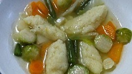 Krupicové halušky do polévky