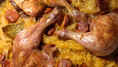 Kuře na zelí (recept od dědy)