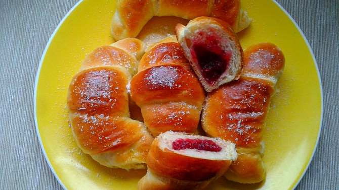 Rohlíčky s marmeládou