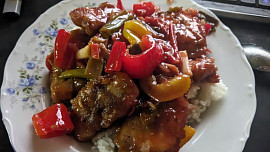 Sladkokyselé kuře z Hradce