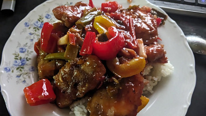 Sladkokyselé kuře z Hradce