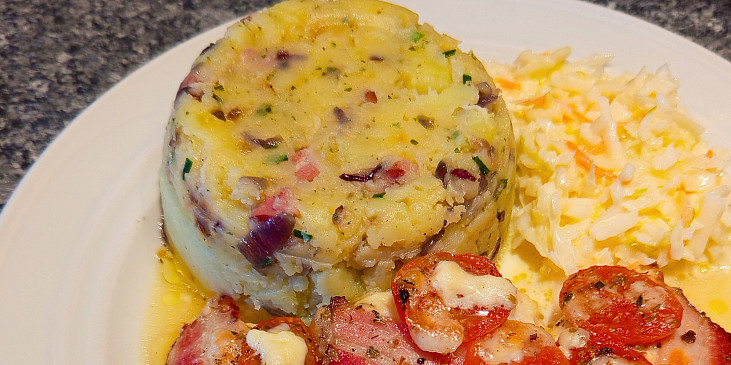 Šťouchačky s česnekem a slaninou