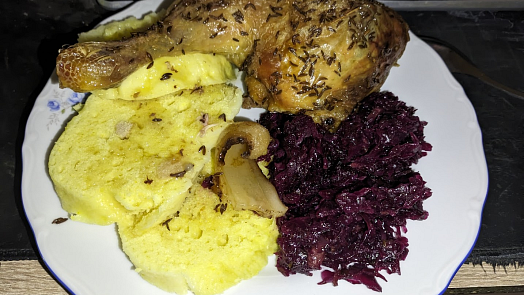 Svatomartinská kuřecí stehna