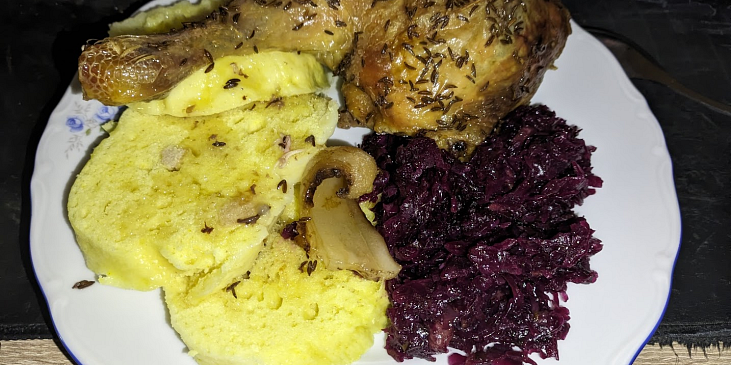 Svatomartinská kuřecí stehna