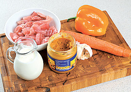 Vepřové v arašídové omáčce