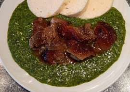 Výpečky se špenátem