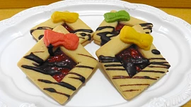 Linecké čtverečky s mašličkou