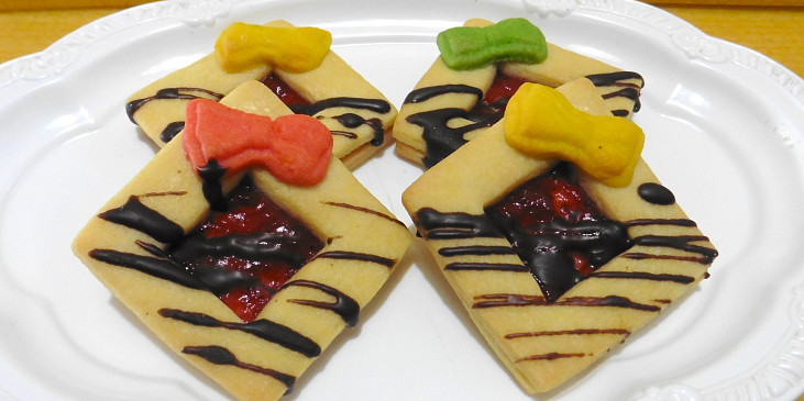 Linecké čtverečky s mašličkou