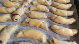 Ořechové svatomartinské rohlíčky s javorovým sirupem