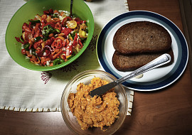 Tatarák z olomouckých tvarůžků