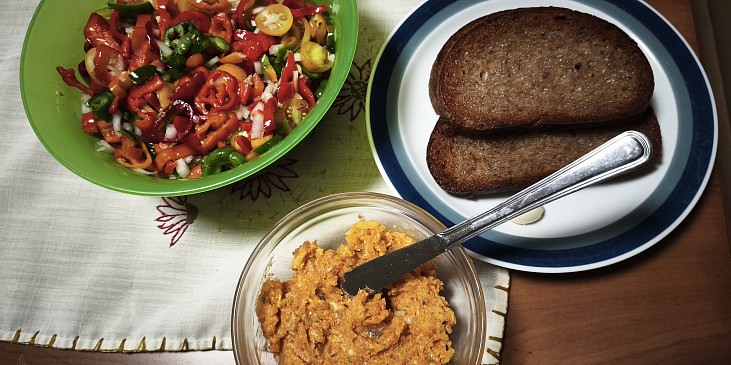 Tatarák z olomouckých tvarůžků