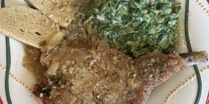 Vepřové kotlety na česneku