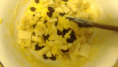 Banánový chlebíček s brusinkami