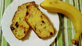 Banánový chlebíček s brusinkami