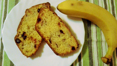 Banánový chlebíček s brusinkami