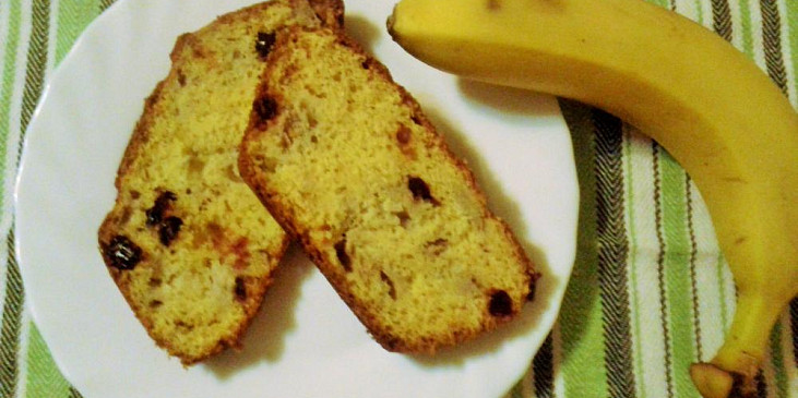 Banánový chlebíček s brusinkami