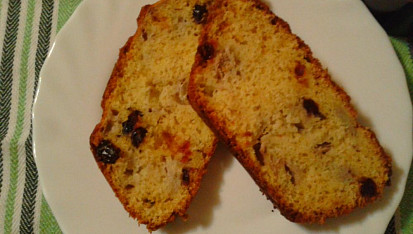 Banánový chlebíček s brusinkami