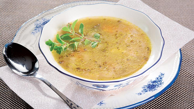 Bramboračka s hlívou ústřičnou