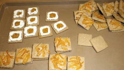 Čtverečky s meruňkami