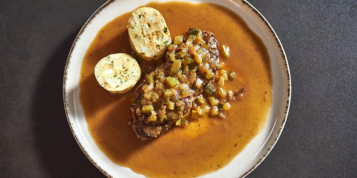 Hovězí roštěná po znojemsku podle Honzy Punčocháře