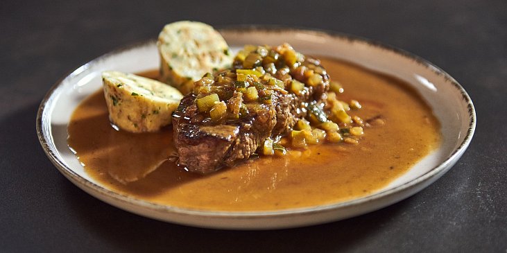 Hovězí roštěná po znojemsku podle Honzy Punčocháře