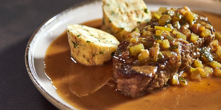 Hovězí roštěná po znojemsku podle Honzy Punčocháře