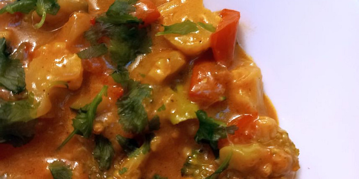 Indické květákovo-brokolicové kari