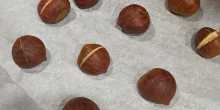 Jedlé kaštany pečené