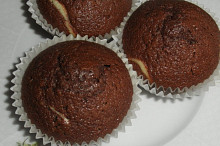 Kakaové muffiny s tvarohem
