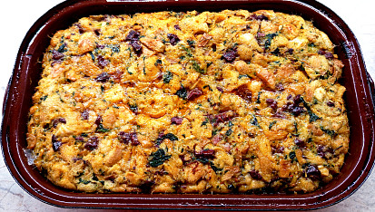 Nádivka se špenátem a játry