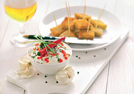 Pomazánka z tvarohu a pivního sýra