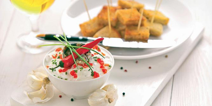 Pomazánka z tvarohu a pivního sýra