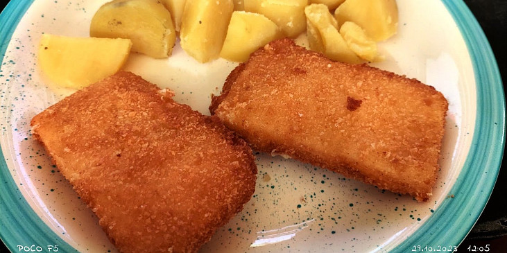 Smažený sýr - smažák (smažák mi nikdy nevyteče)