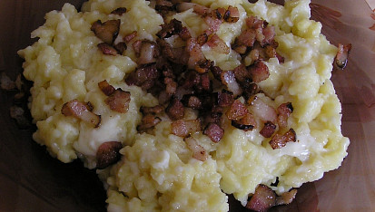 Halušky se slaninou a brynzou, Halušky se slaninou a brynzou