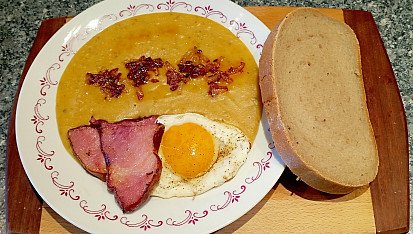 Hrachová kaše bez mouky