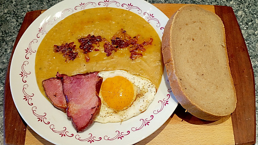 Hrachová kaše bez mouky