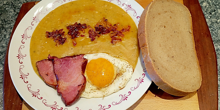 Hrachová kaše bez mouky