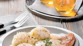 Krůtí plátky s hořčičnou omáčkou